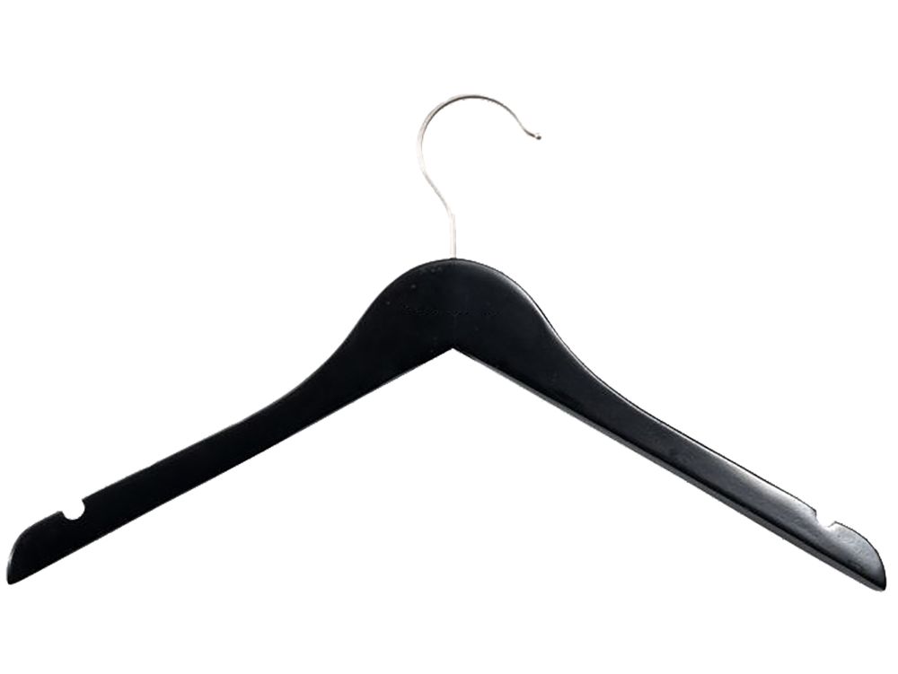 POP Bontrager Varnished Black Apparel Hanger Jersey x1 Black