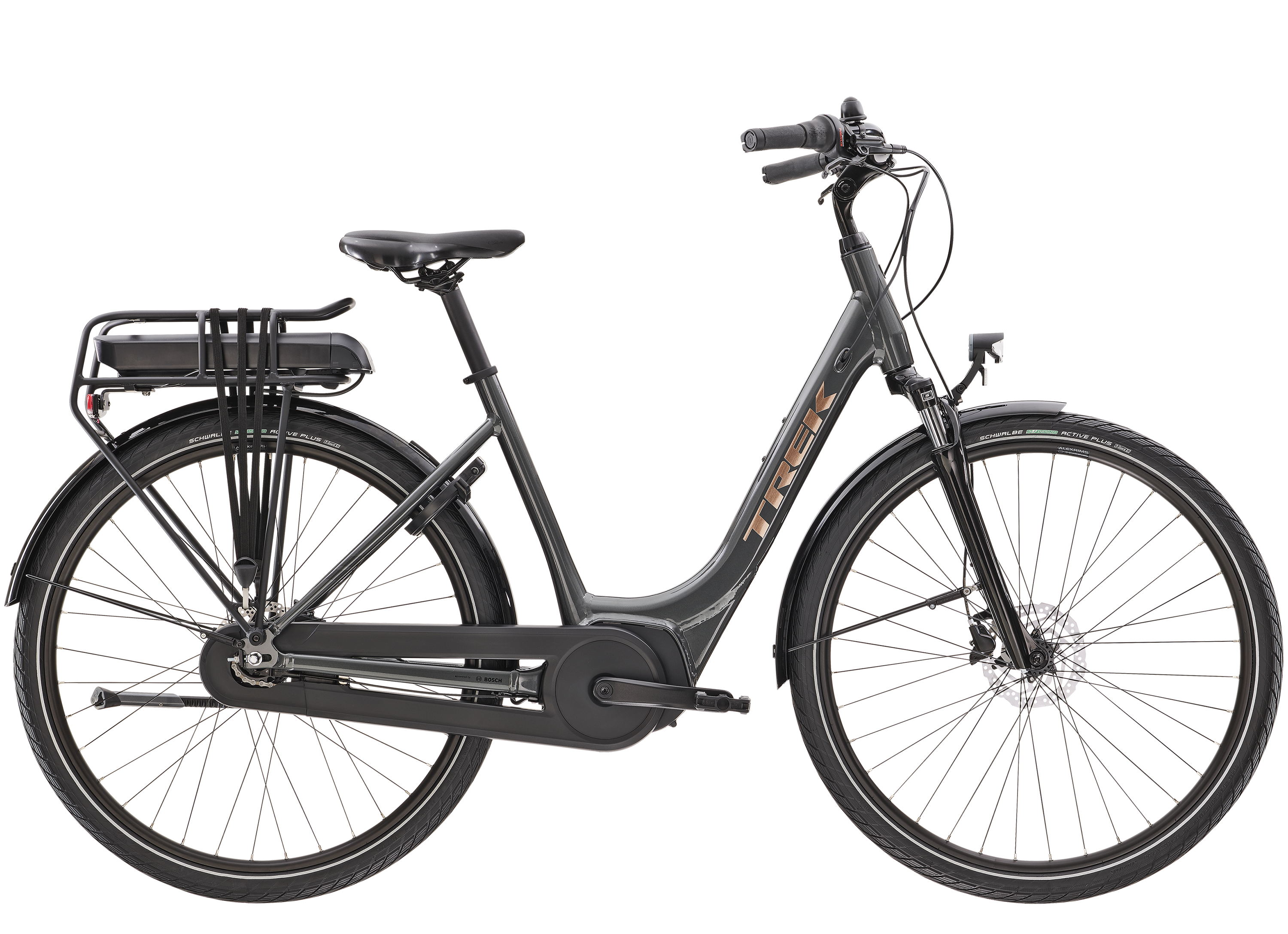 Vélo ville électrique Trek District+ 1 Lowstep 500WH