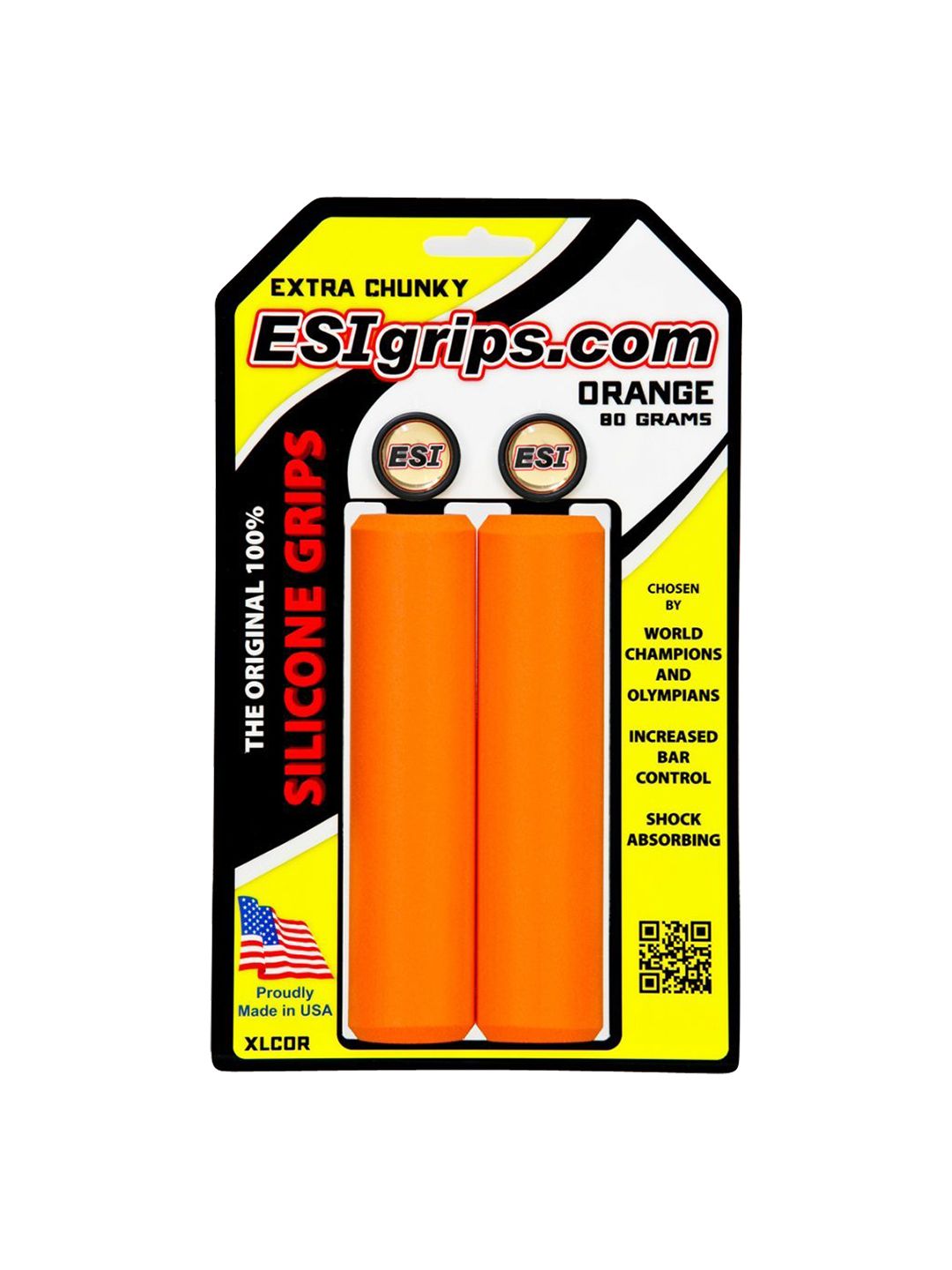 ESI Extra Chunky Silicone Grip Set 130mm Orange 181517000735| eBay