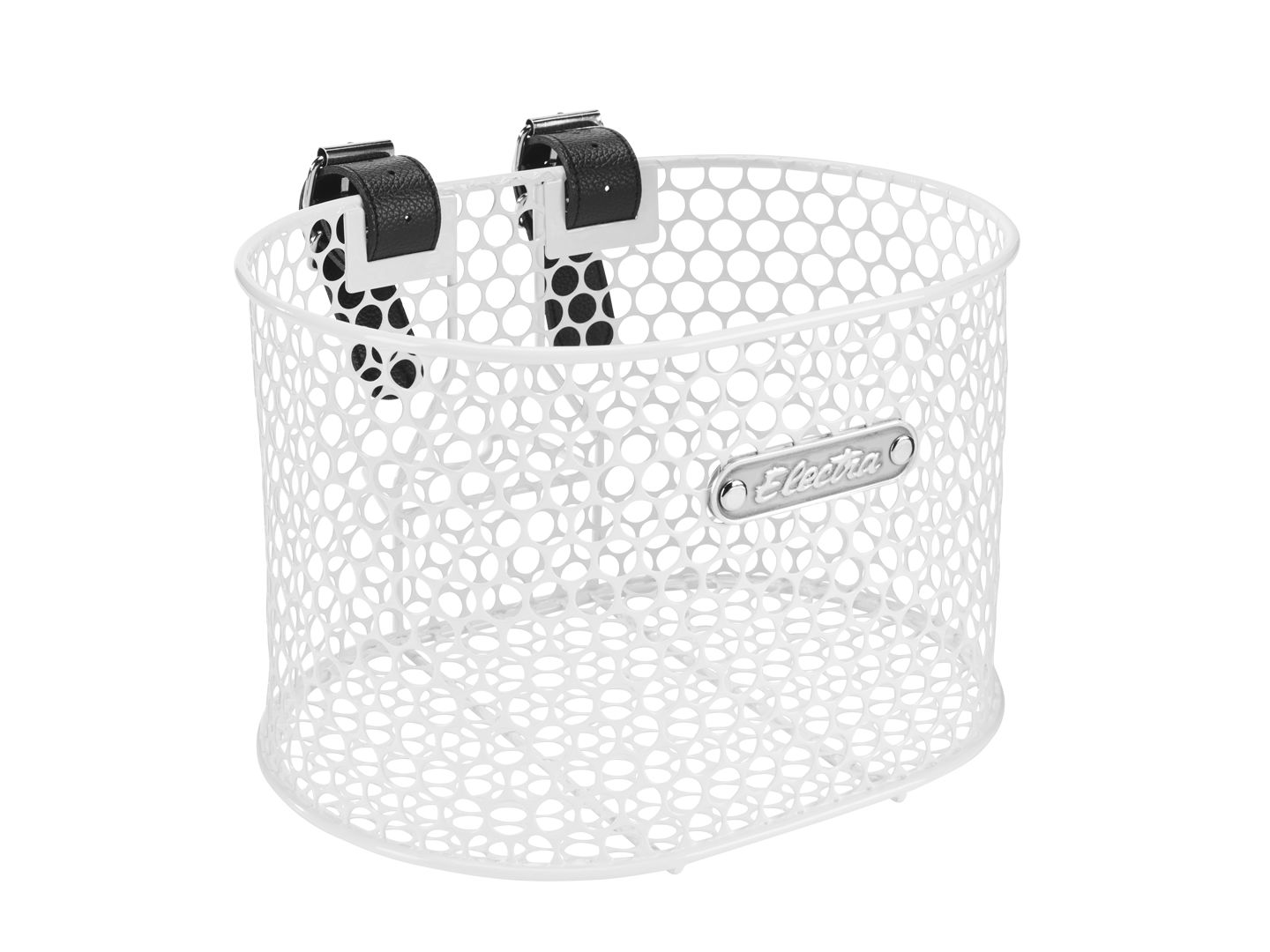 Basket Electra Honeycomb Small Strap Front White
