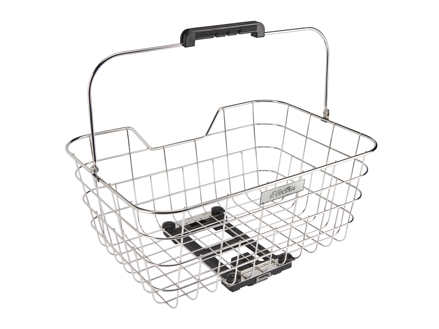 Basket Electra Stainless Wire MIK Polished Silver Rear