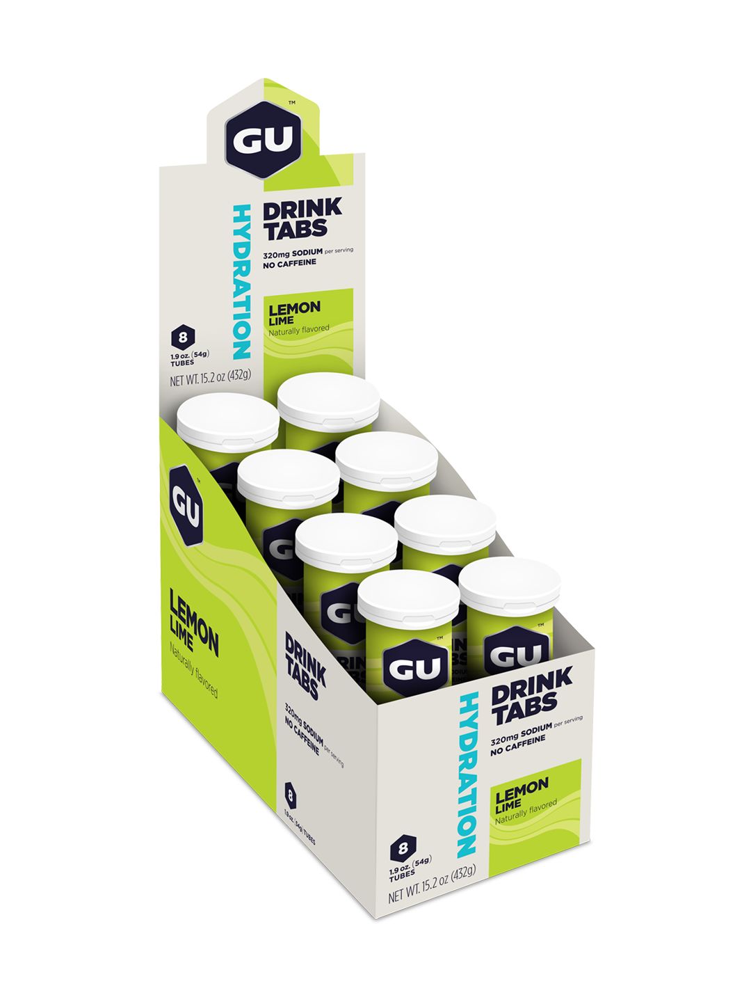 GU Hydration Drink Tabs Box of 8 Tubes
