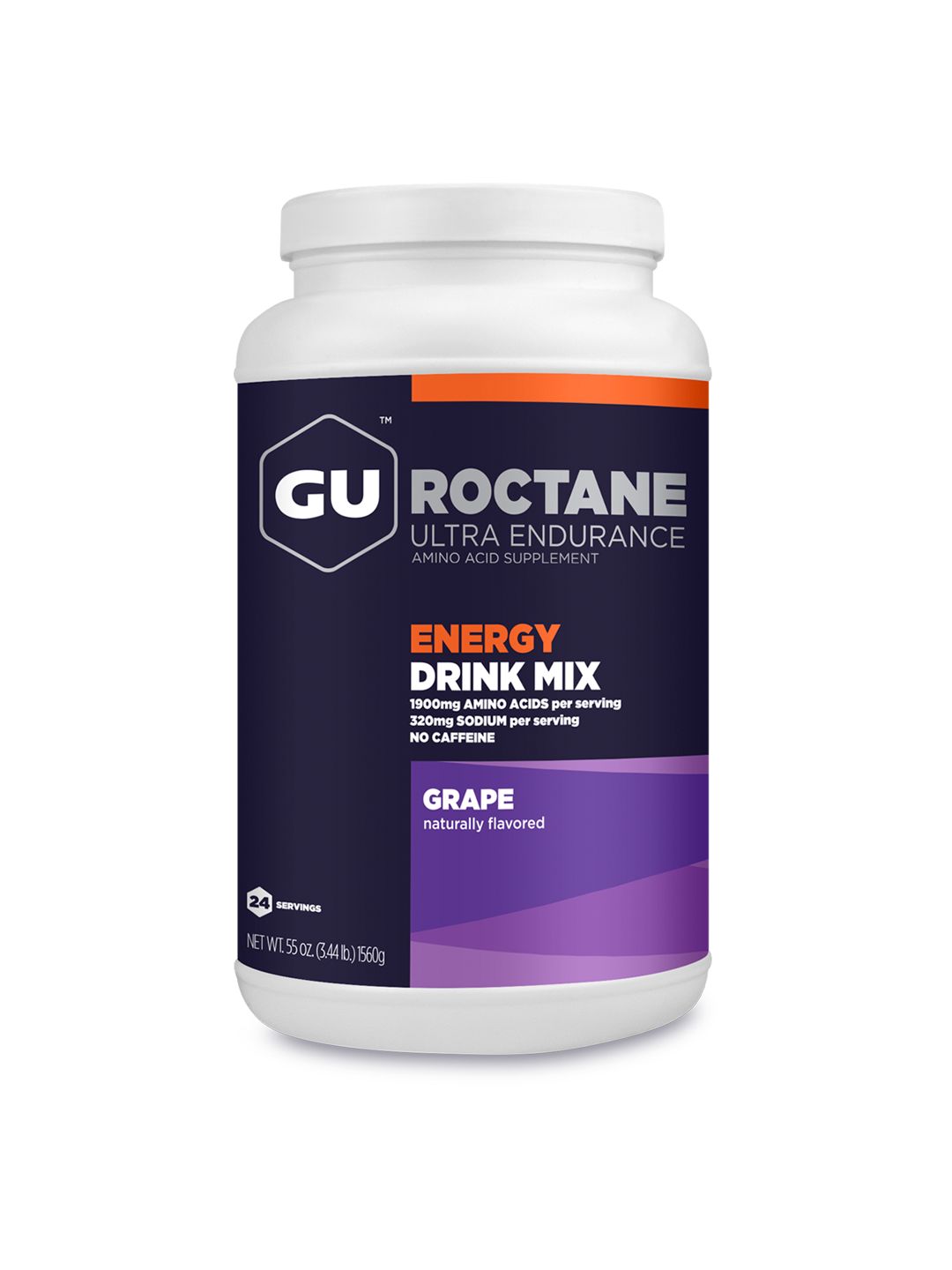 GU Roctane Energy Drink Mix 24-Serving Canister