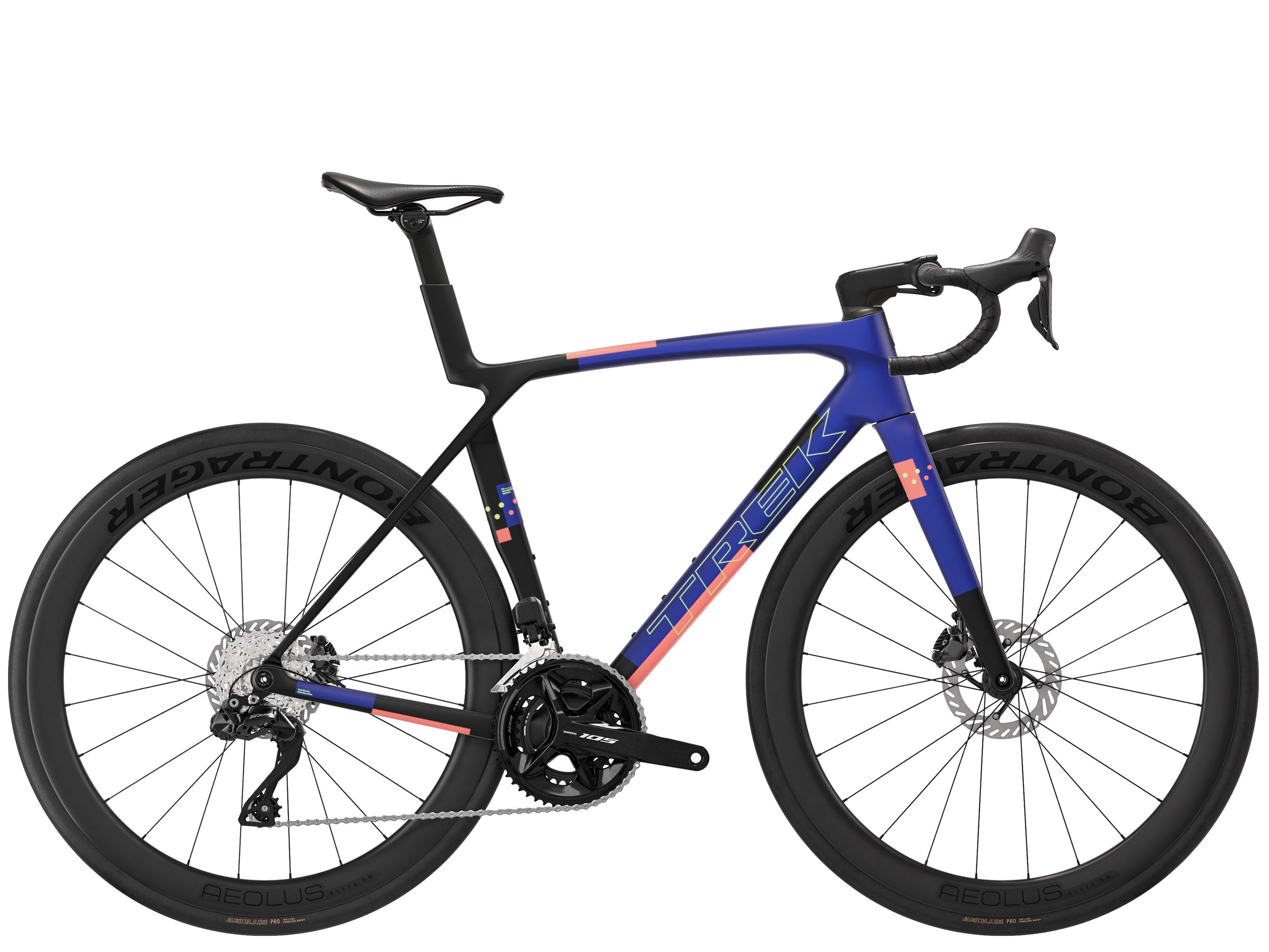 Madone SL 6 S Matte Cobalt Blue/Trek Black/Living Coral