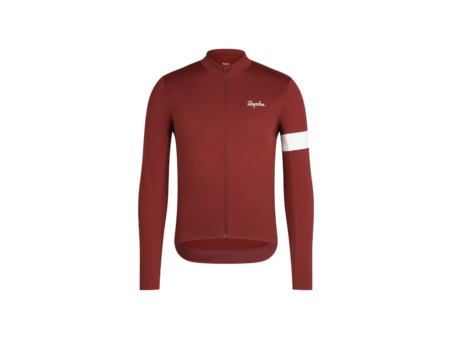 Jersey Rapha Core Thermal LS Men Medium Fired Brick/White