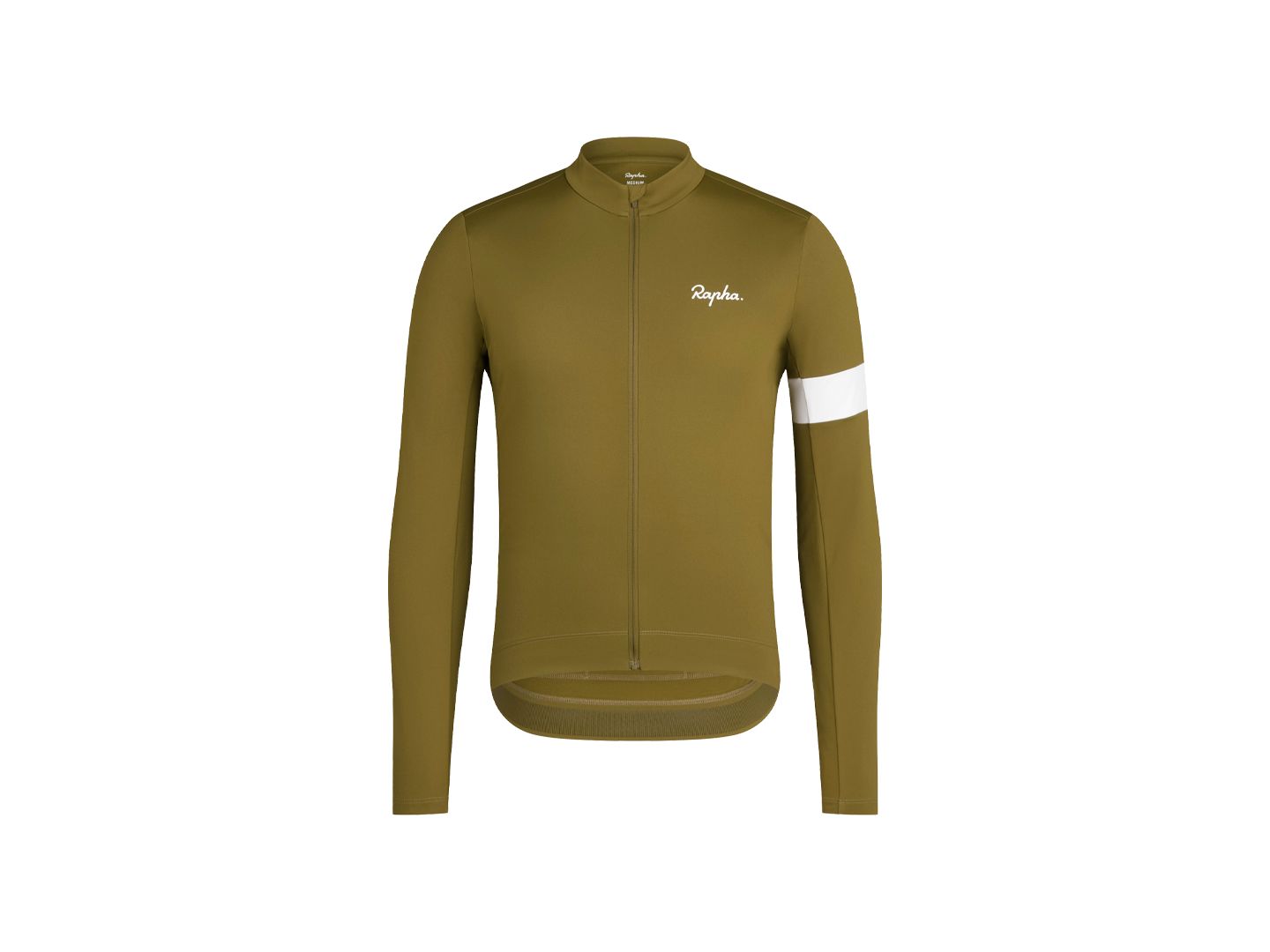 Jersey Rapha Core Thermal LS Men Large Fir Green/White