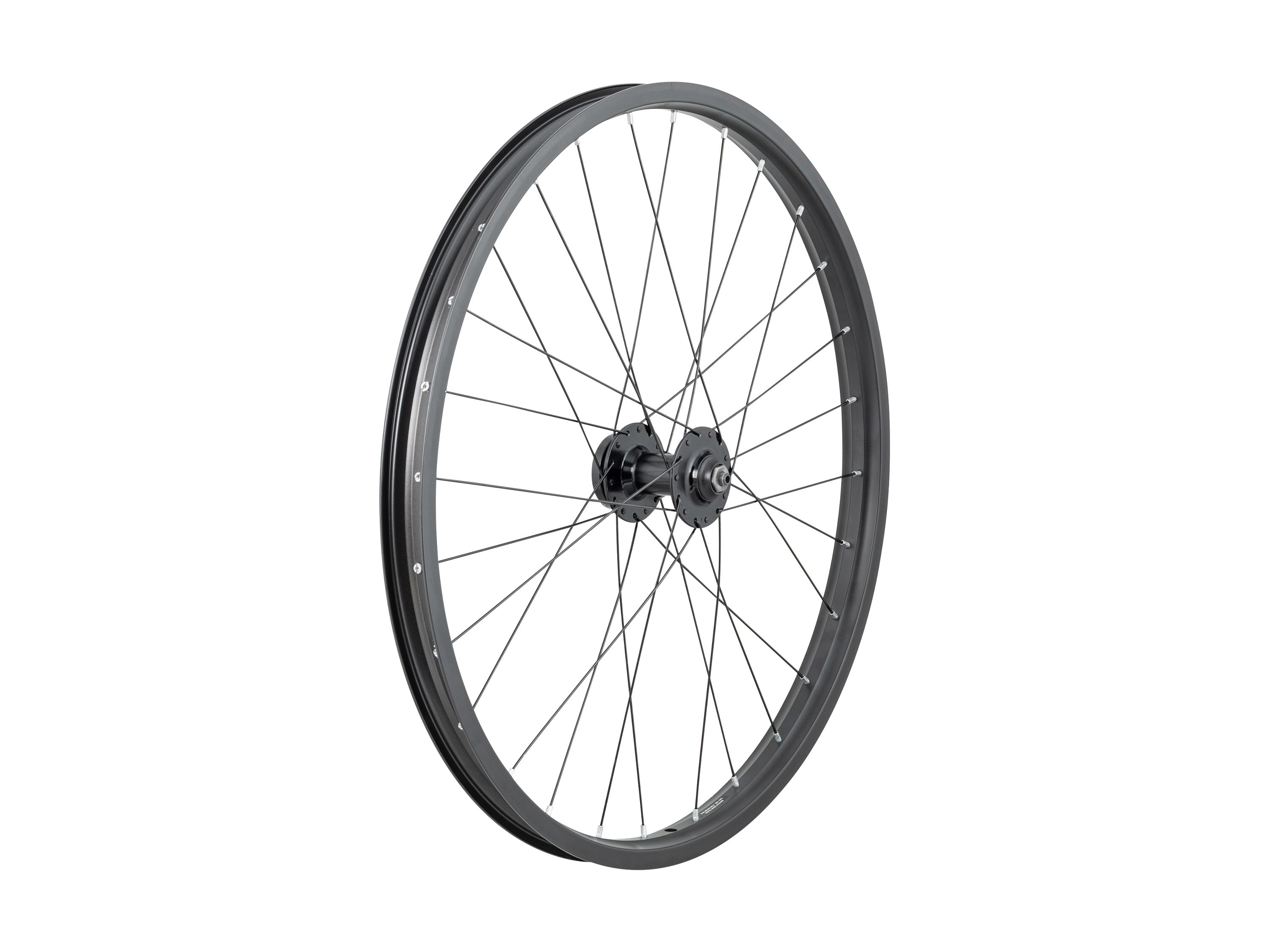 Wheel Front Trek JK30/DC20 6-bolt Disc 24"" 28H QR Black