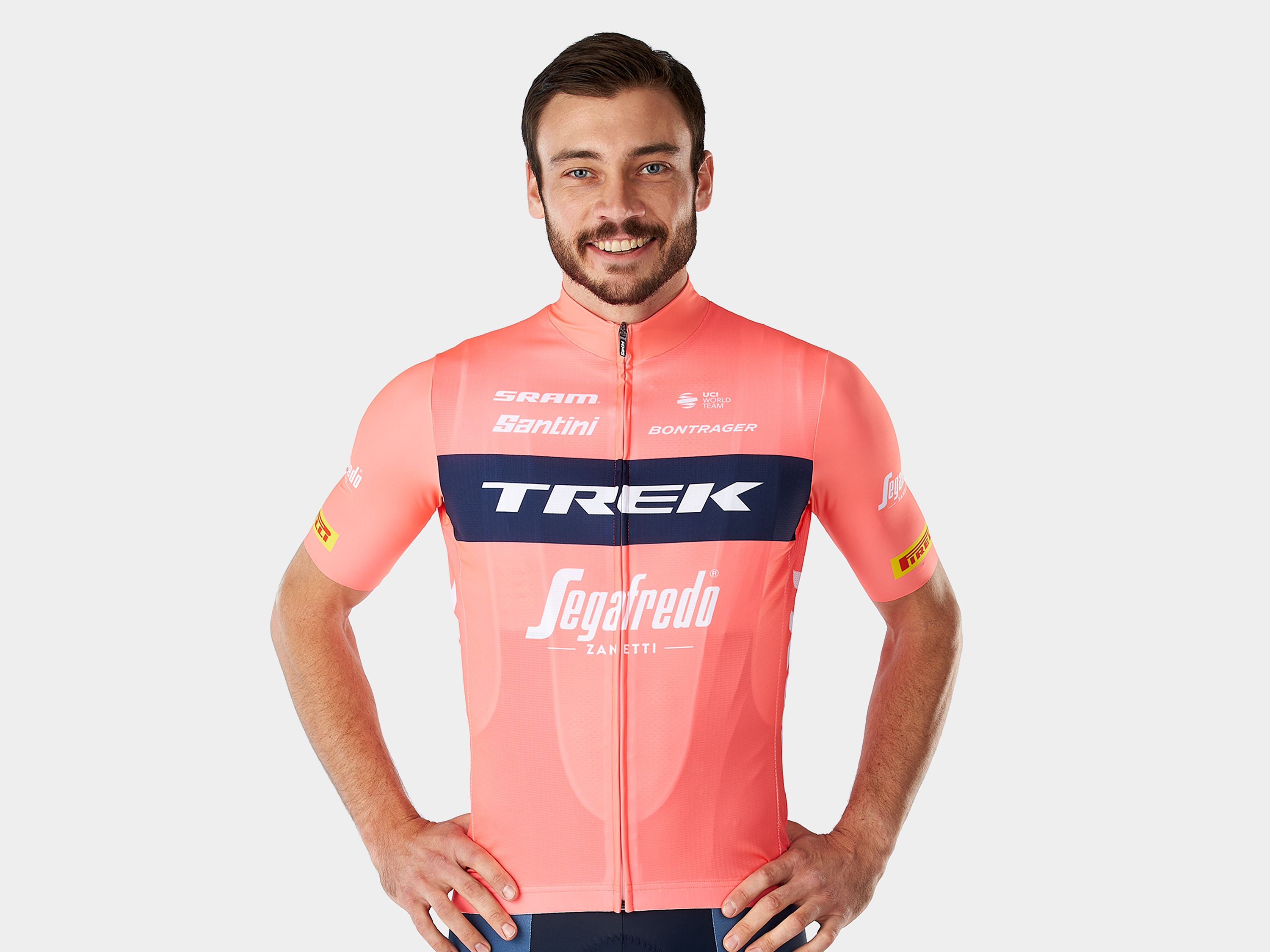 Speedsuit Santini Homme Trek-Segafredo Genio Road Suit Black | Véloplanet