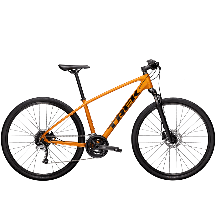 Trek men's dual sport 3 hybrid bike quicksilver top