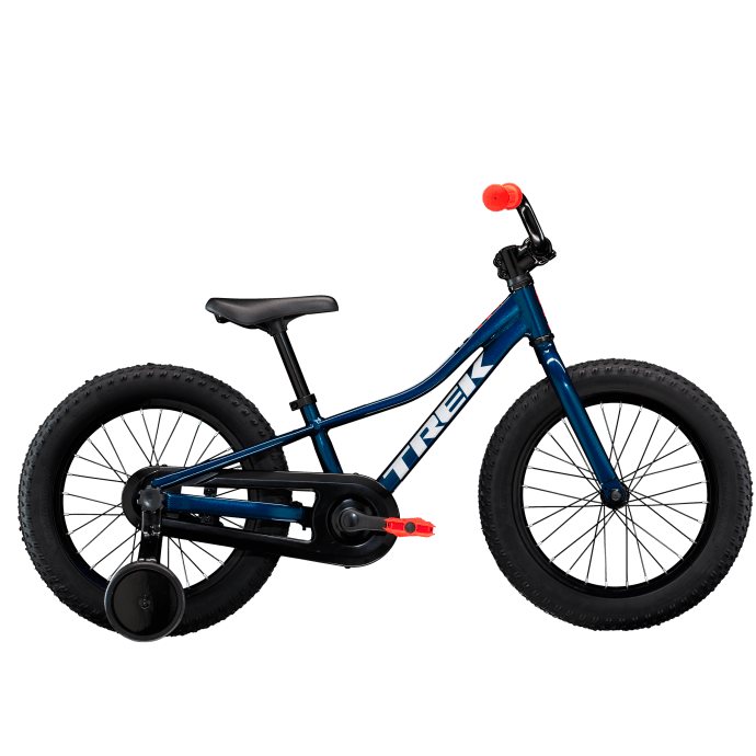 Bicicleta infantil marca Trek, modelo 2024 Precaliber 16. Niños de 4 a 5  años. Color azul, rosa, marino o verde neón — onVeló cycling