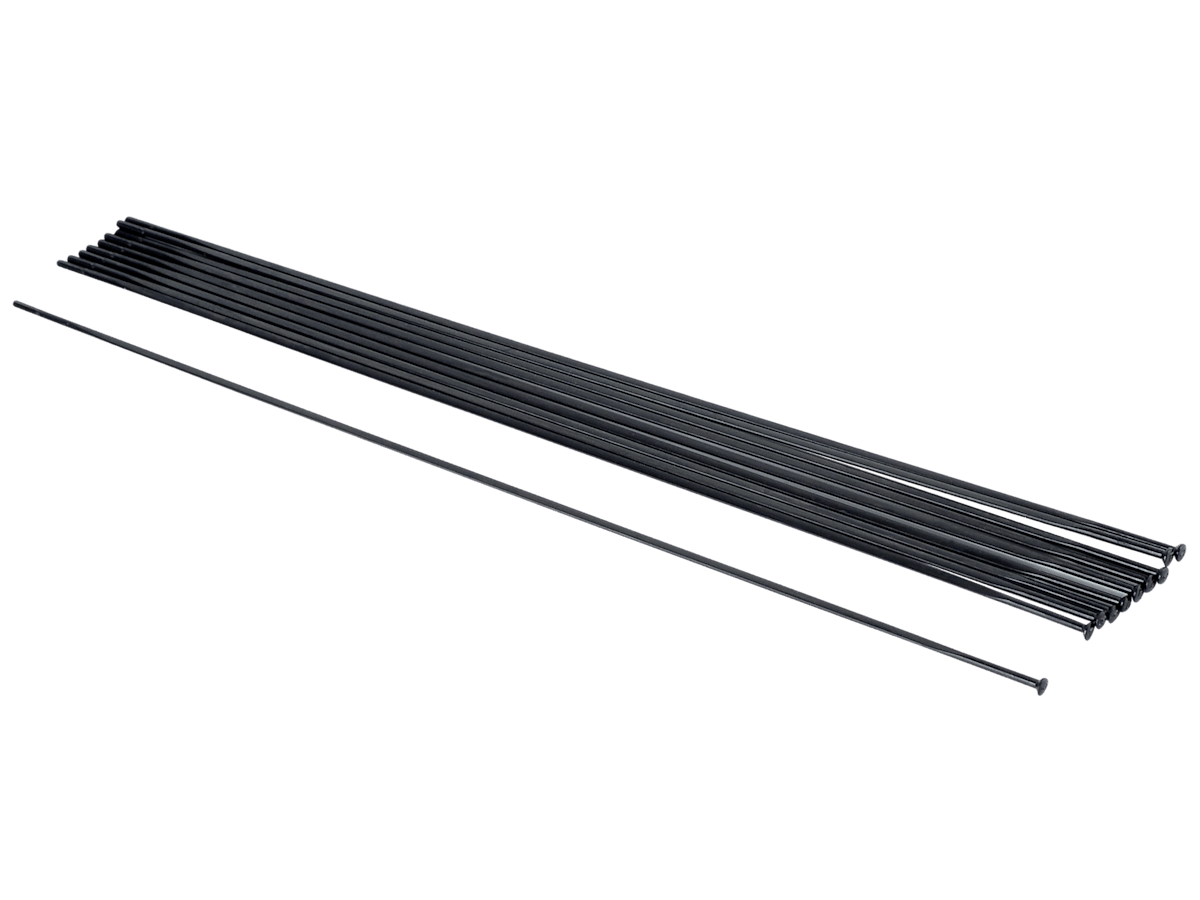 Photo - Rayon Bontrager DT Swiss Aerolite Bladed Nail-Head Spoke 274 noir