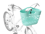 Electra plastic store woven basket