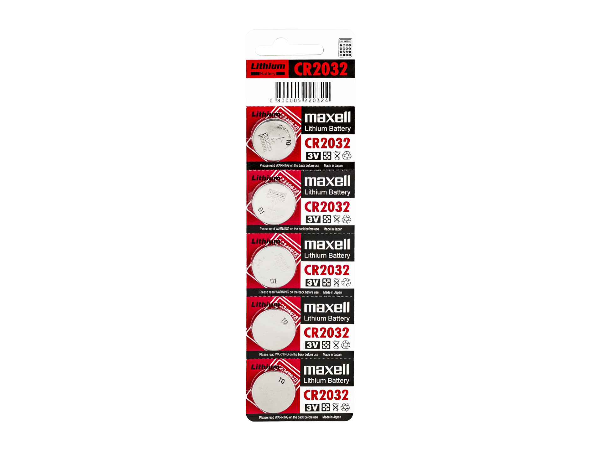 Bontrager CR2032 Computer Battery 5-Pack