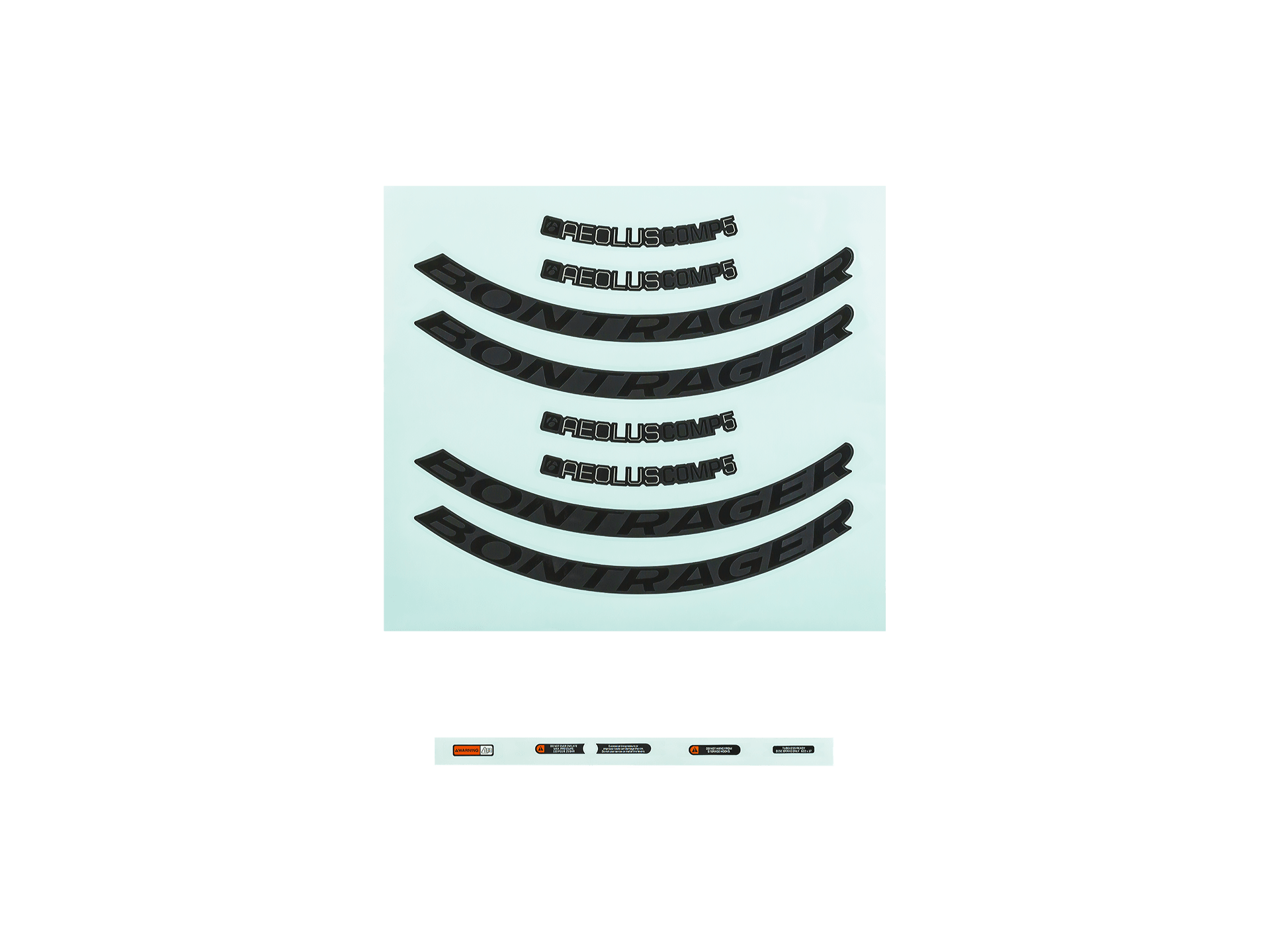Bontrager Aeolus Comp Disc Rim Decal Set