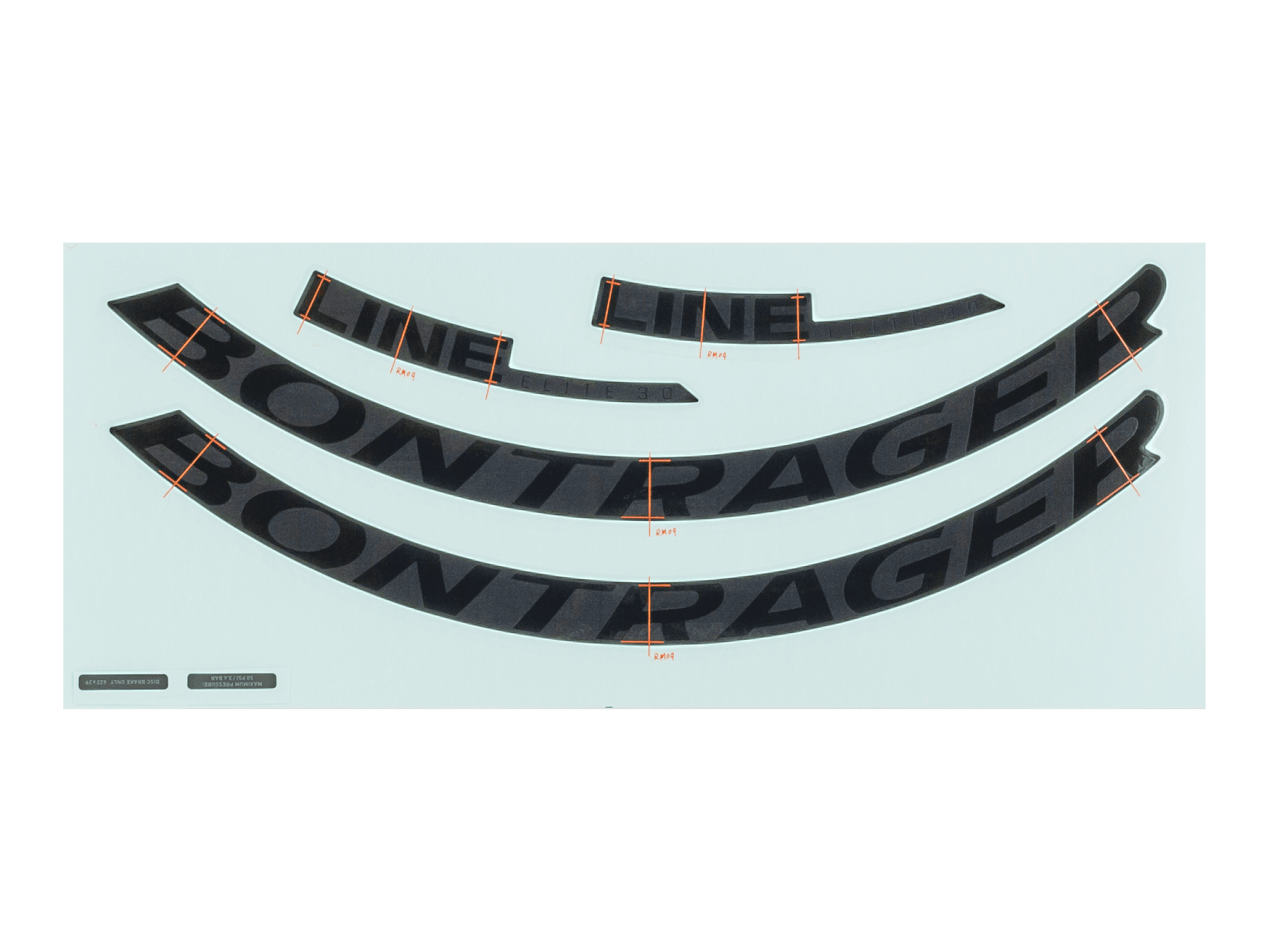 Bontrager Line Elite 30 29˝ Rim Decal Set