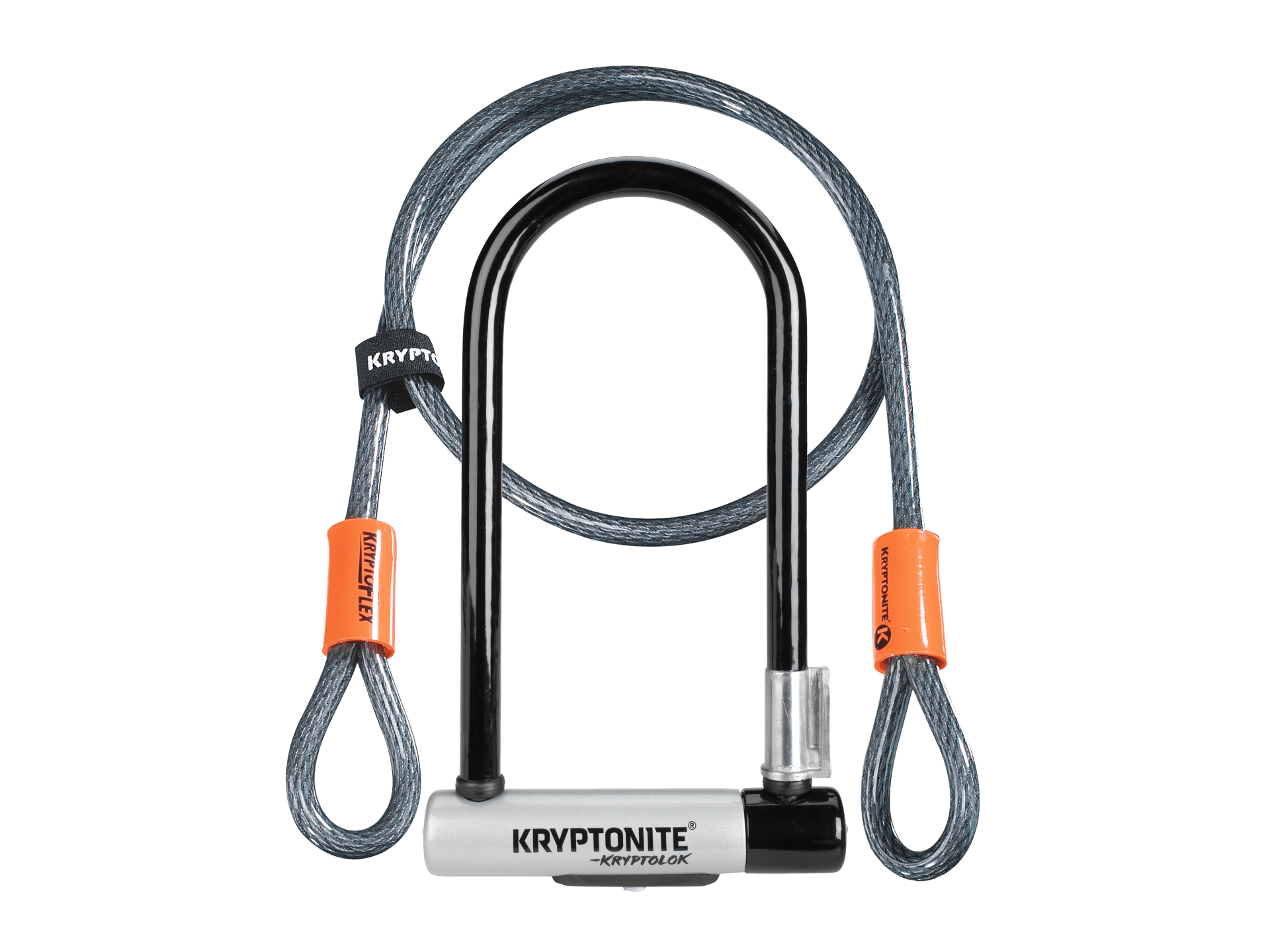 Kryptonite New-U KryptoLok Standard U-Lock with 4' Flex Cable