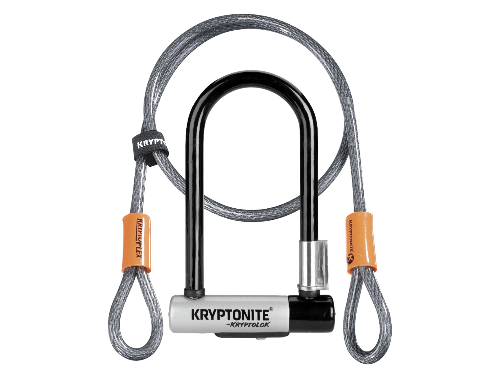 Kryptonite New-U KryptoLok Mini-7 U-Lock with 4' Flex Cable