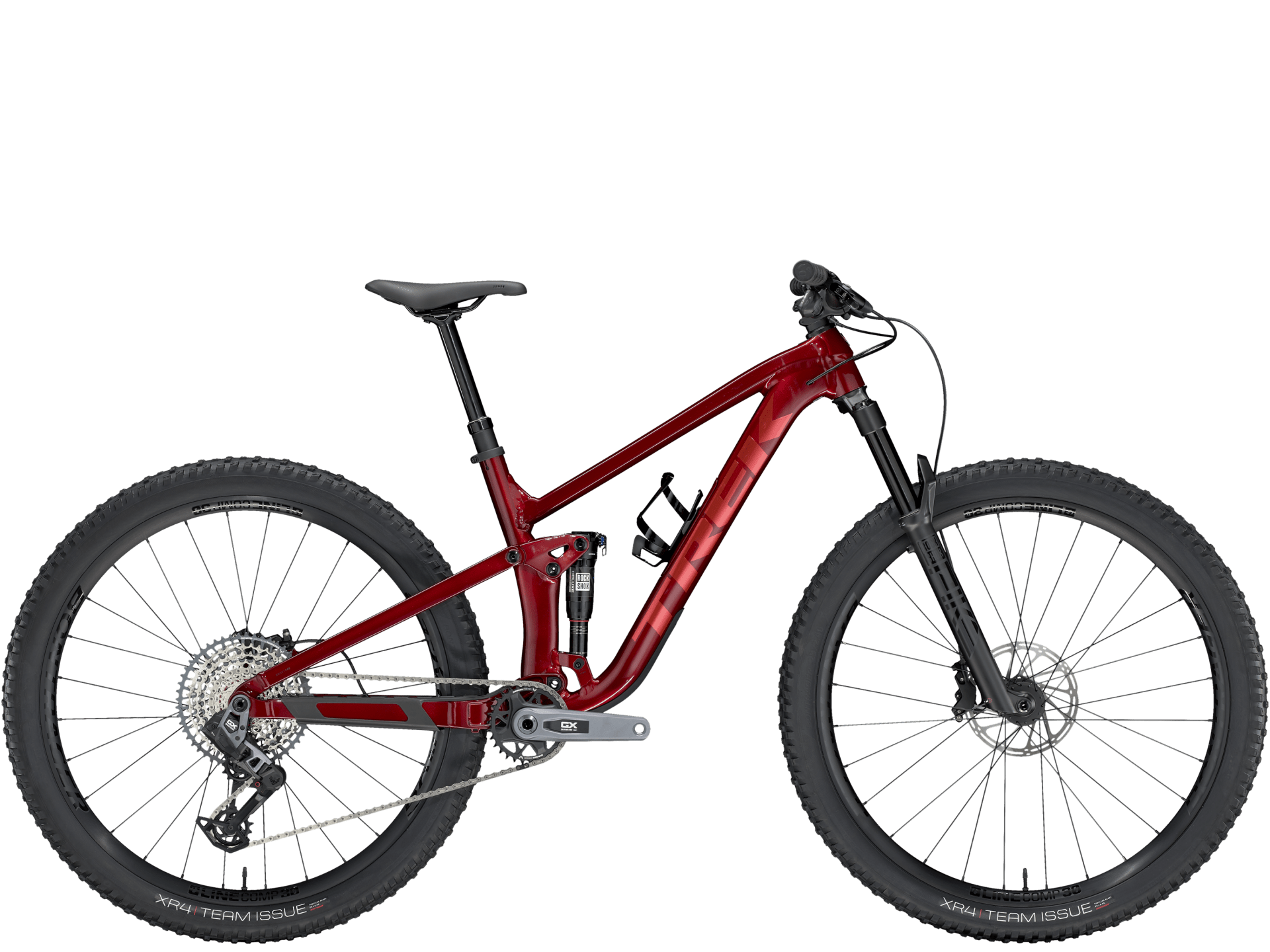 red Trek Top Fuel mountain bike