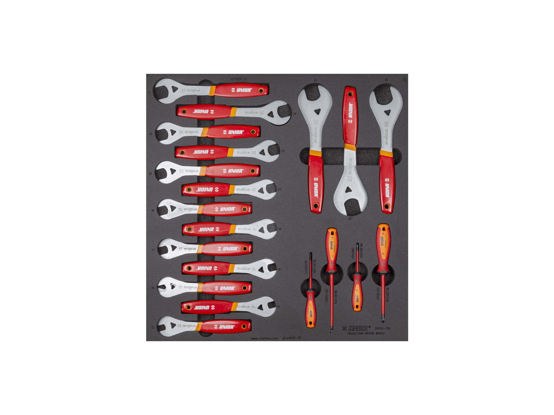 Unior Production Bench Drawer 2 Tool Tray Set