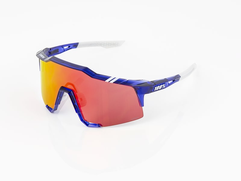 100% Trek Team Edition Speedcraft HiPER Lens Sunglasses Blue/Red