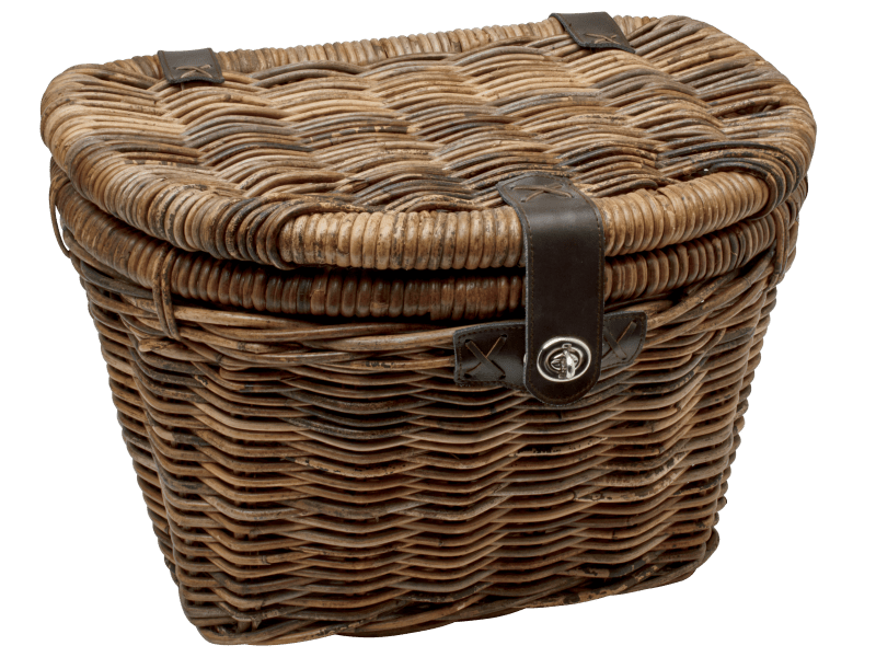 Electra Woven Rattan Basket with Lid