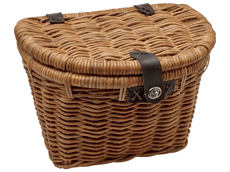 Electra Woven Rattan Basket with Lid