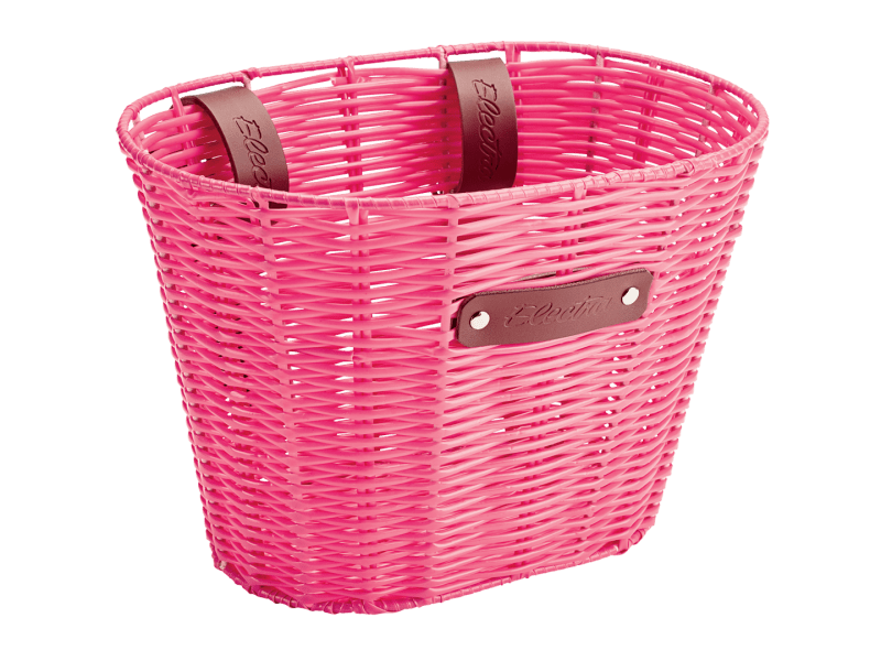 Electra plastic top woven basket