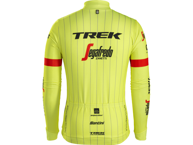 parque Sede Monumental Santini Trek-Segafredo Men's Team Thermal LS Cycling Jersey - Trek Bikes