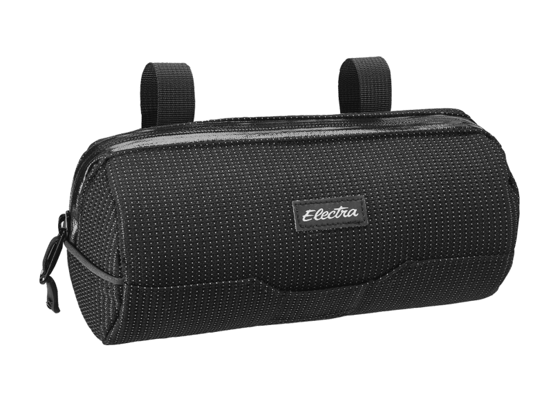 Electra Reflective Charcoal Cylinder Handlebar Bag - Electra Bikes