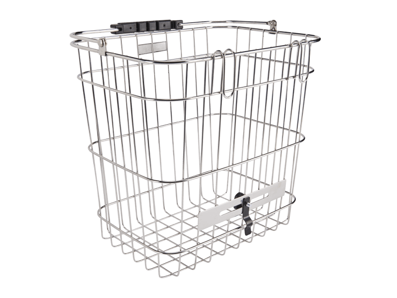 Stainless basket for bike store