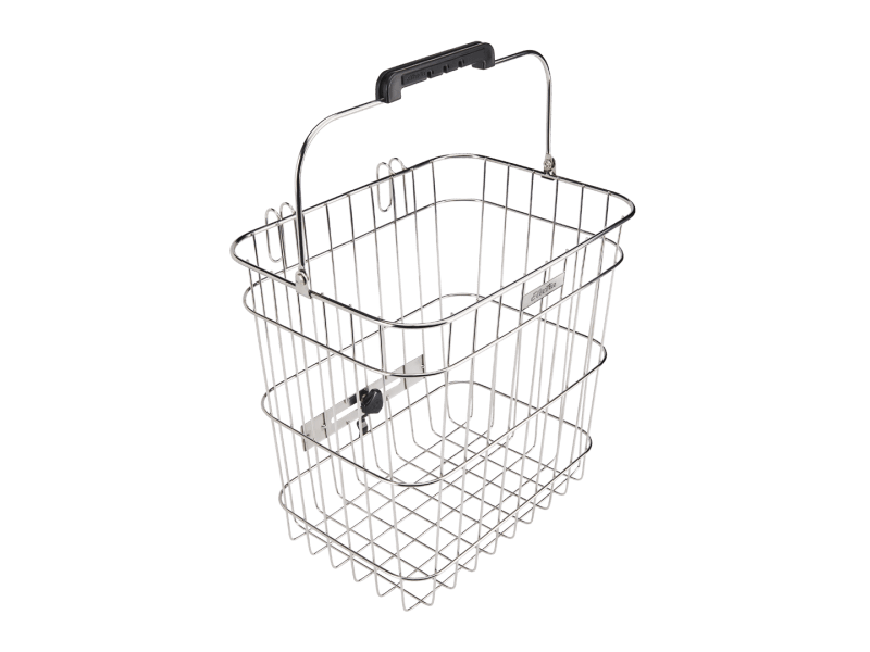 Electra Stainless Wire Pannier Basket - Polished Silver