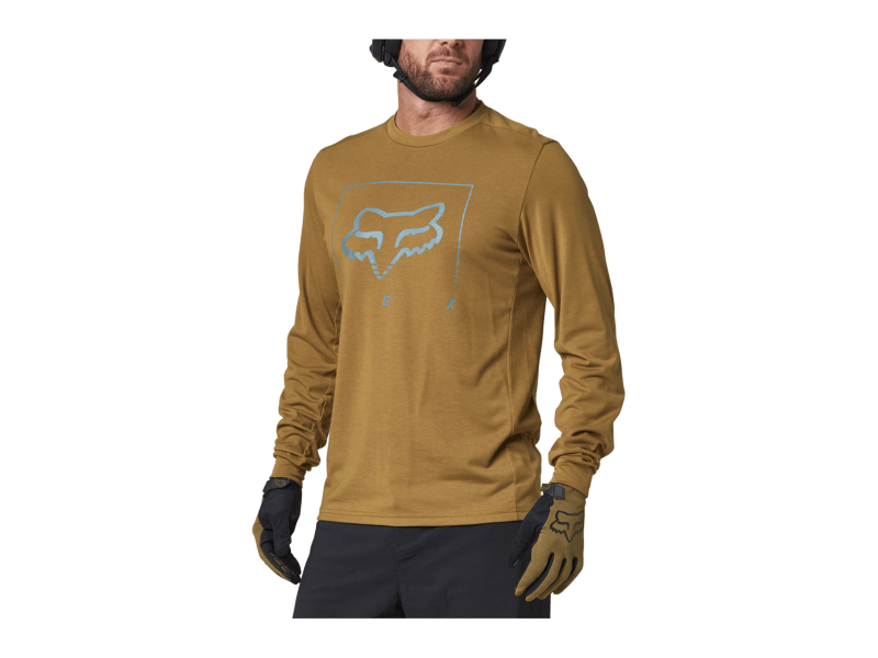 Men's Drirelease Long-sleeved Logo T-Shirt | Bright Cobalt | Size XL | Cotton/Polyester | Orvis