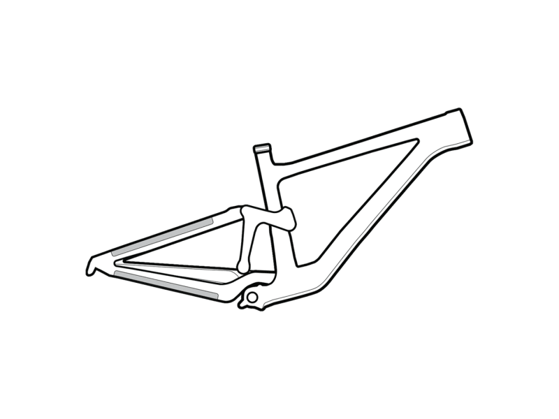Lizard Skins Frame Protector Small Clear Trek Bikes