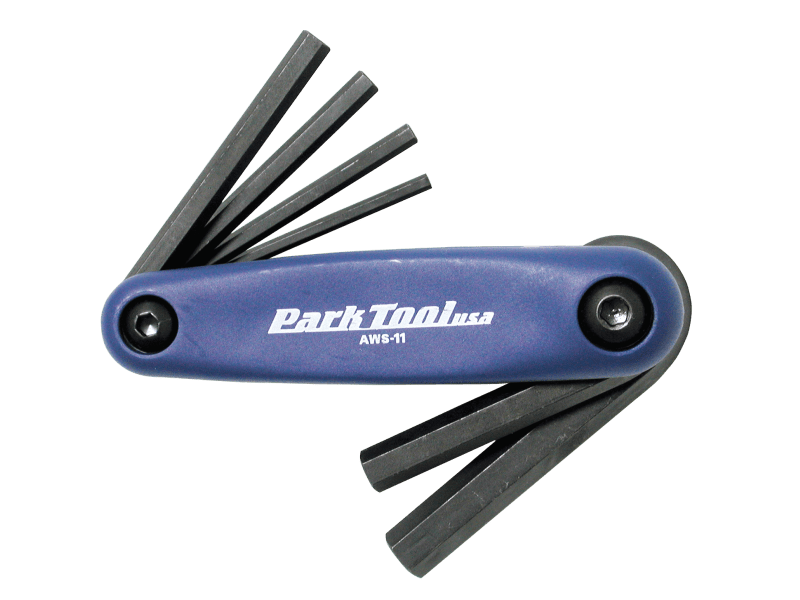 Park Tool AWS-10 Folding Hex Wrench Set 1.5mm to 6mm