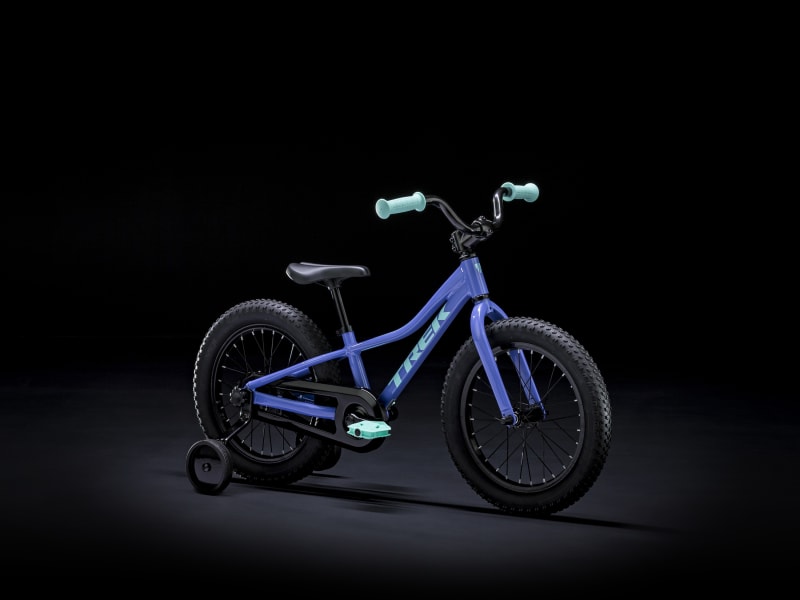 Bicicleta infantil marca Trek, modelo 2024 Precaliber 16. Niños de 4 a 5  años. Color azul, rosa, marino o verde neón — onVeló cycling