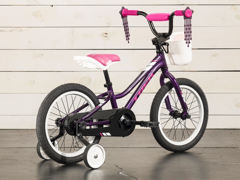 Bicicleta infantil marca Trek, modelo 2024 Precaliber 16. Niños de 4 a 5  años. Color azul, rosa, marino o verde neón — onVeló cycling