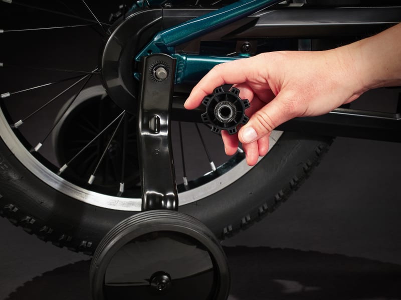 Trek bike with training wheels clearance