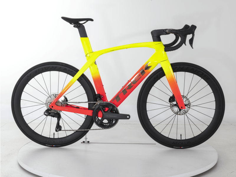 Yellow trek online road bike