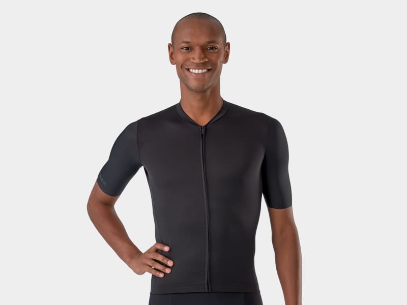 All black cycling jersey discount
