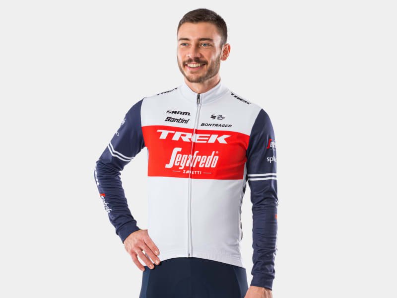 Santini Trek-Segafredo Men's Replica Thermal LS Jersey - Trek Bikes