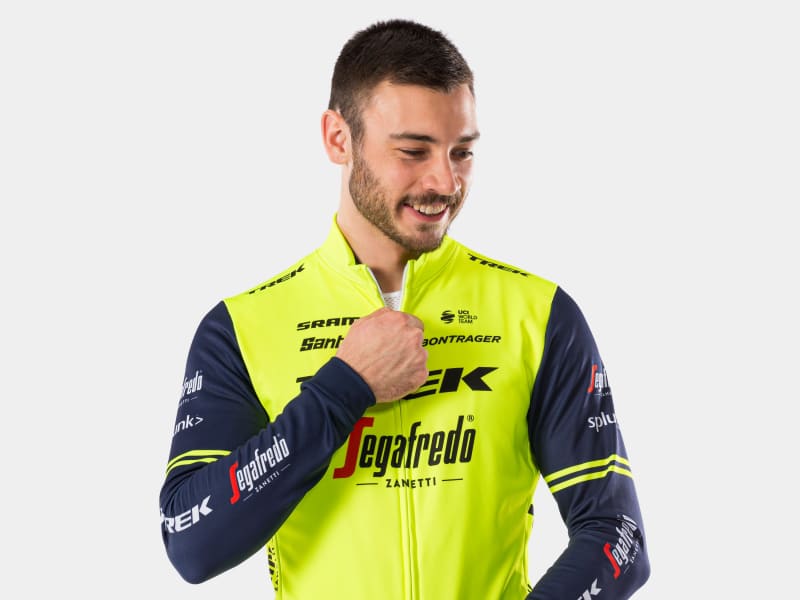Santini Trek Segafredo Team thermal heren fietsshirt met lange mouwen Trek Bikes BE