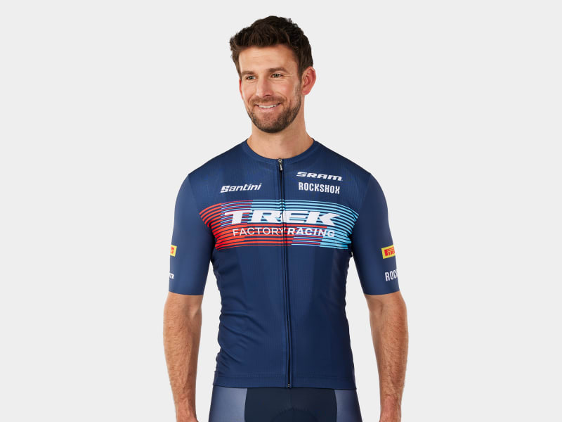 Santini Trek Factory Racing Men's Team Replica Cycling Jersey - Trek Bikes  (AU)