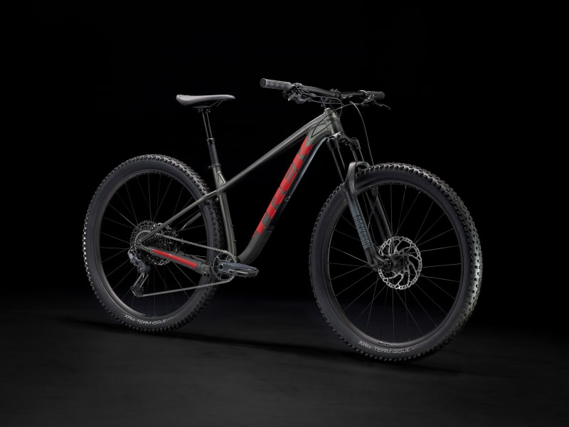 Trek red and on sale black mountain bike