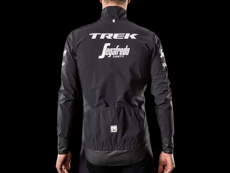 Santini Trek Segafredo Men s Team Packable Waterproof Jacket Trek Bikes