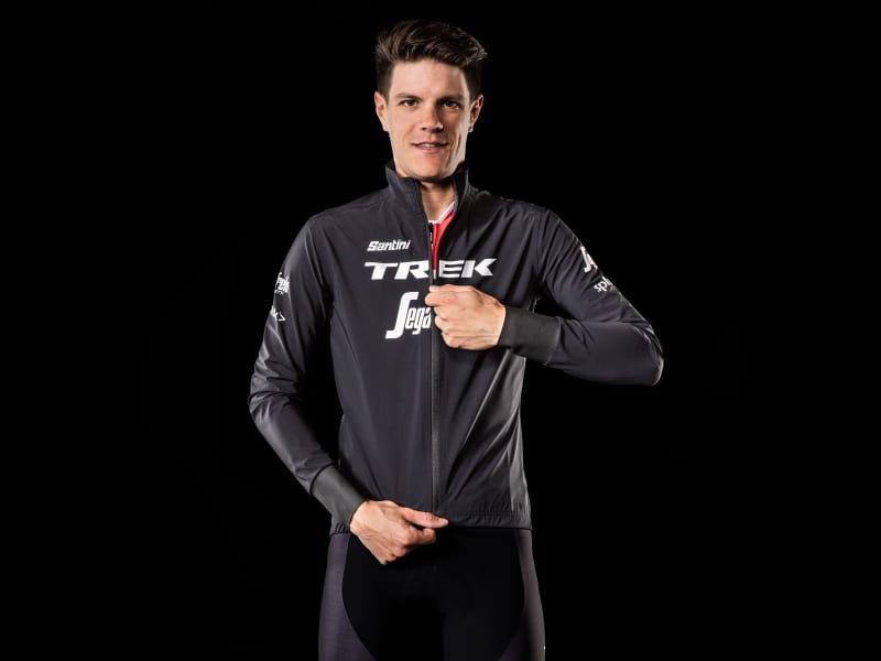 Santini Trek-Segafredo Men's Team Packable Waterproof Jacket 