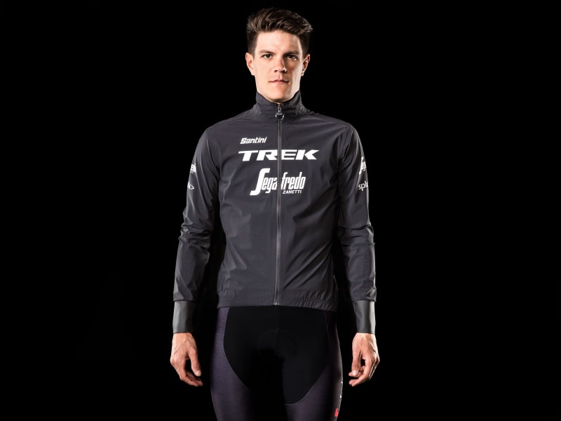 Santini Trek-Segafredo Men's Team Packable Waterproof Cycling 