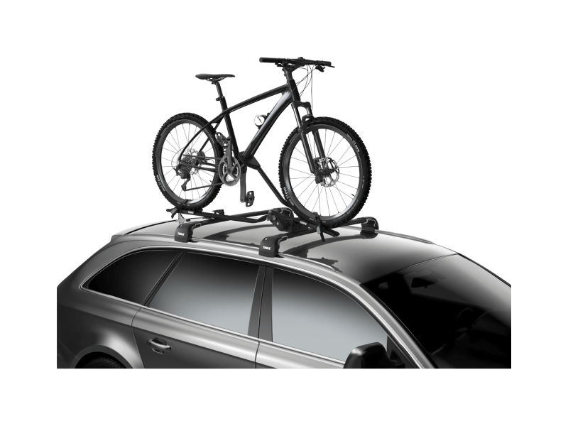 Upright Roof Mount Bike Rack, Aluminum Bicycle Carrier for Roof
