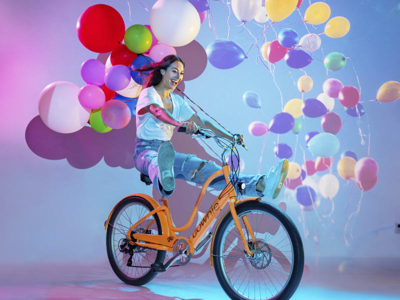 Pink sales townie bike
