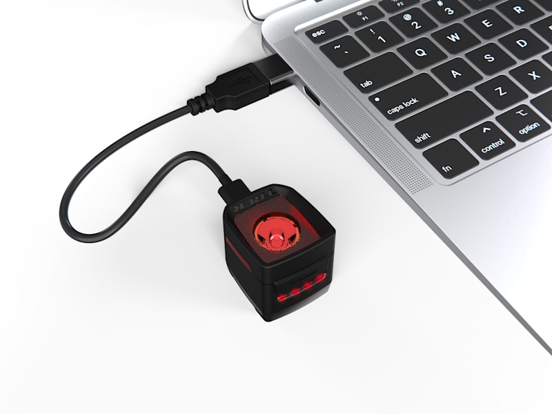 Trek Flare R City Rear Bike Light shown in Black