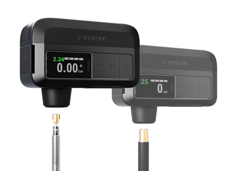 Trek Air Rush Electric Pump shown in Black